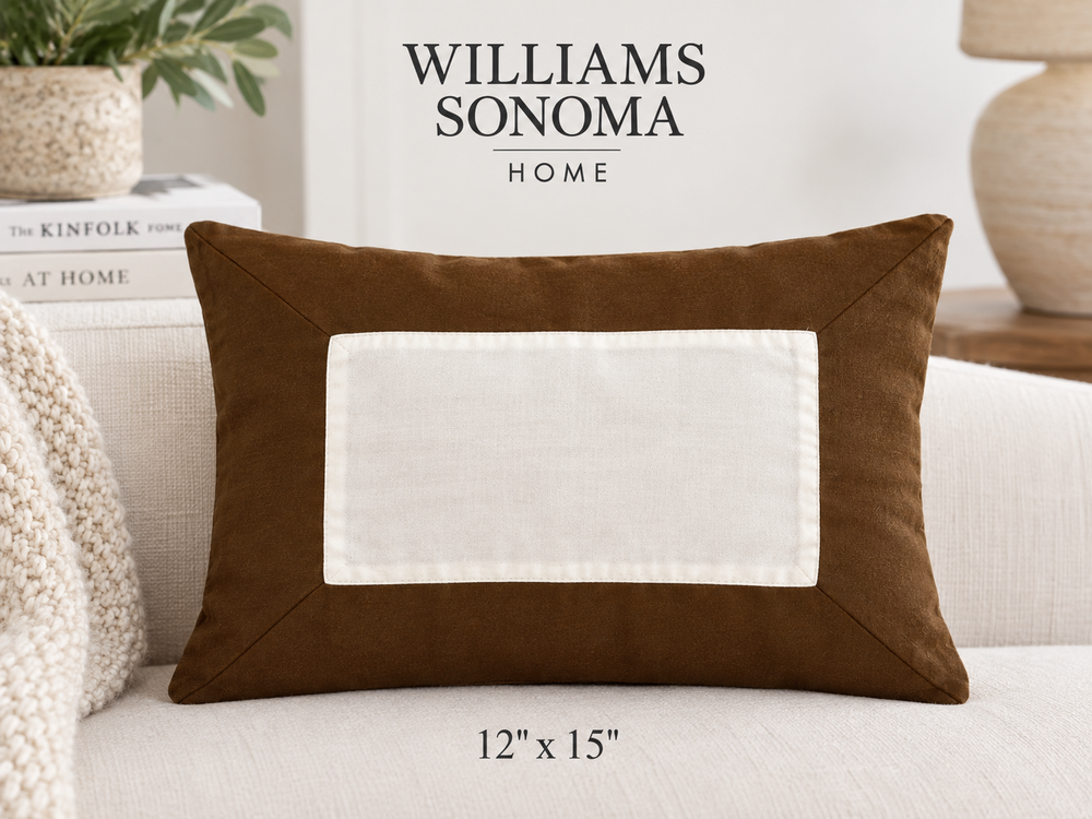 Williams Sonoma Home Pillow Cover 12x15 Lux Modern Contemporary Made in Italy